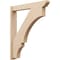 Ekena Millwork 5 1/2-in W x 34-in D x 40-in H Balboa Slat Rough Cedar Woodgrain TimberThane Outlooker, Primed Tan OUTUR055X34X40BOA24RCPR - alternate 1